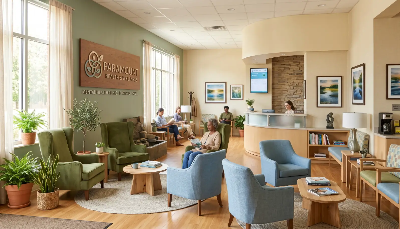 Mental health clinic —waiting room